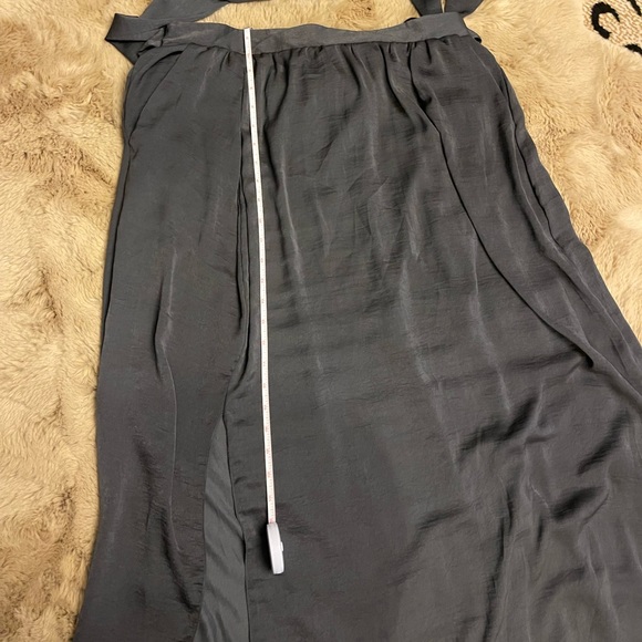 Grey Shiny Maxi Skirt - Picture 9 of 11